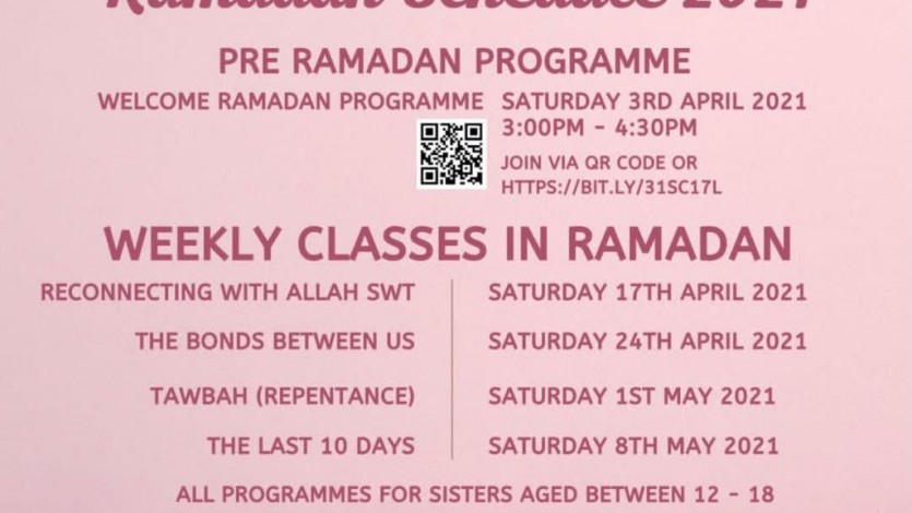 Welcome Ramadan Programme for Younger Girls